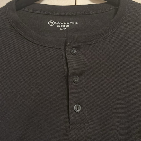 Mens cloudveil 1/4 button up long sleeves shirt - Picture 3 of 4